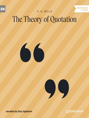 cover image of The Theory of Quotation